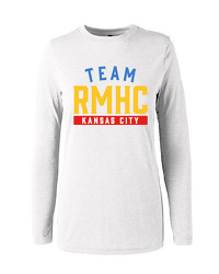 White Ladies Long Sleeve Tri-Blend Tee